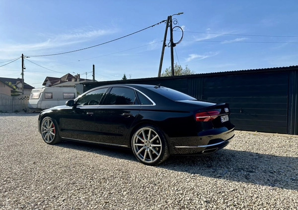 Audi A8 cena 130000 przebieg: 222400, rok produkcji 2013 z Okonek małe 466